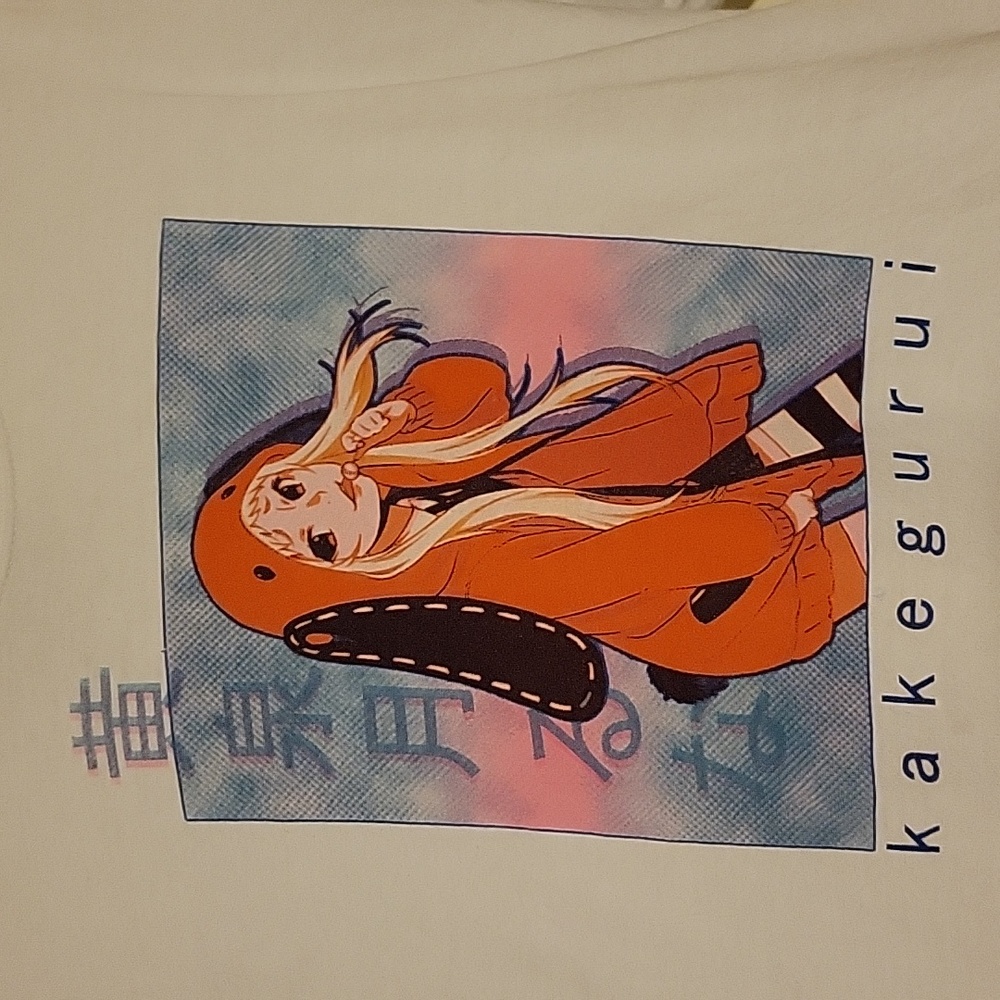 Anime crop top. Kakegurui. Size large. See pictures for spot and measurements. - Picture 2 of 10